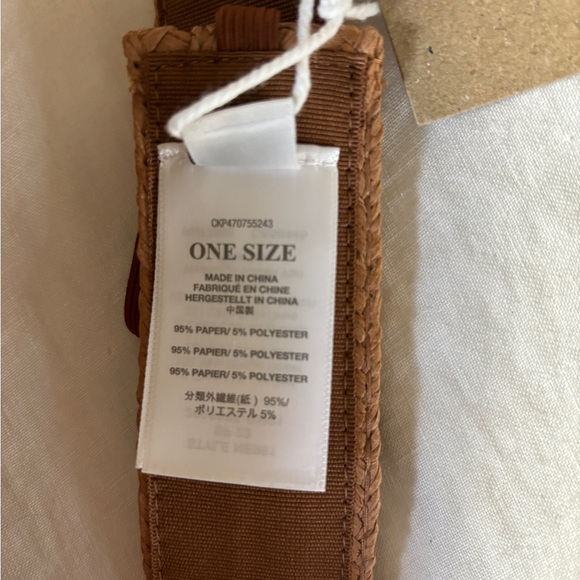 NWT Madewell Packable Braided Straw Visor - Picture 5 of 6